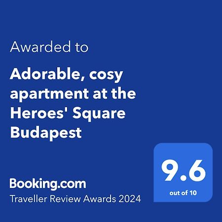 Adorable, Cosy Apartment At The Heroes' Square Budapest Extérieur photo